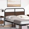 vidaXL Headboard Brown Oak 120 cm Steel and Engineered Wood