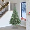 vidaXL Artificial Pre-lit Christmas Tree Green 240 cm PVC