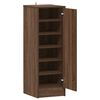 vidaXL Shoe Cabinet Brown Oak 32x35x92 cm Engineered Wood
