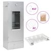 vidaXL BBQ Oven Smoker with Cold Smoke Generator Galvanised Steel