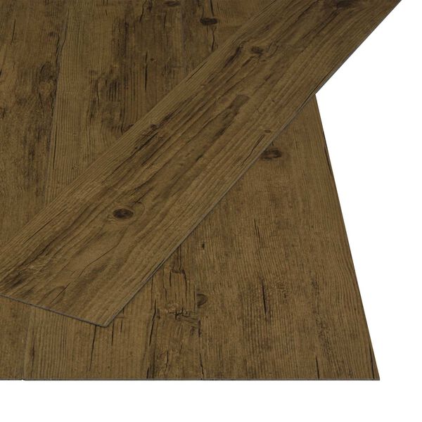 vidaXL Self-adhesive Flooring Plank 32 pcs Natural Brown 4.46 m&sup2; PVC
