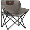 vidaXL Camping Chairs with Pocket Foldable 2 pcs Grey
