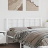 vidaXL Metal Replace Headboard White 150 cm