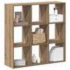 vidaXL Bookcase Artisian Oak 102x32x102 cm Engineered Wood