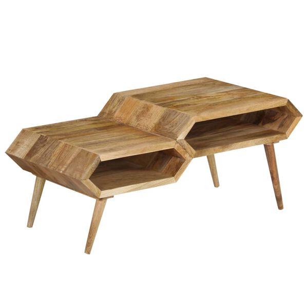 vidaXL Coffee Table Solid Mango Wood 104x50x45 cm