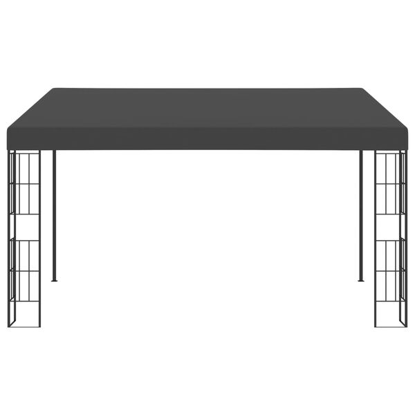 vidaXL Wall-mounted Gazebo 3x4 m Anthracite Fabric