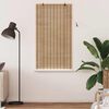 vidaXL Roller Blind with Curtains Manual Nature 90 x 160 cm Bamboo