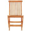 vidaXL 5 Piece Folding Outdoor Dining Set Solid Teak Wood