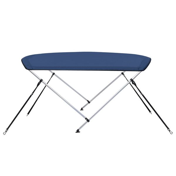 vidaXL 2 Bow Bimini Top Navy Blue 150x120x110 cm