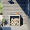 vidaXL Firewood Rack 60x40x60 cm Galvanised Steel