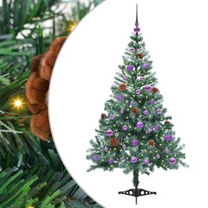 vidaXL Artificial Christmas Tree with Stand Green 150 cm PVC and Steel