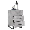 vidaXL Bedside Cabinet Concrete Grey 40x40x66 cm Engineered Wood