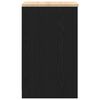 vidaXL Garage Storage Cabinet Black 40x51x85 cm Solid Wood Pine