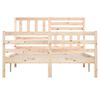 vidaXL Bed Frame without Mattress 120x190 cm Small Double Small Double Solid Wood