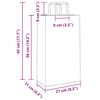 vidaXL Paper Bags 250 pcs with Handles Brown 21x11x36 cm