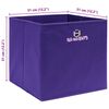 vidaXL Storage Boxes 10 pcs Purple 32x32x32 cm Fabric
