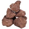 vidaXL Volcanic Rocks 10 kg Red 10-30 cm