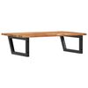 vidaXL Basin Shelf Wall Mounted Steel and Solid Wood Acacia
