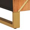 vidaXL Side Cabinet Brown and Black 90x33.5x75 cm Solid Wood Mango