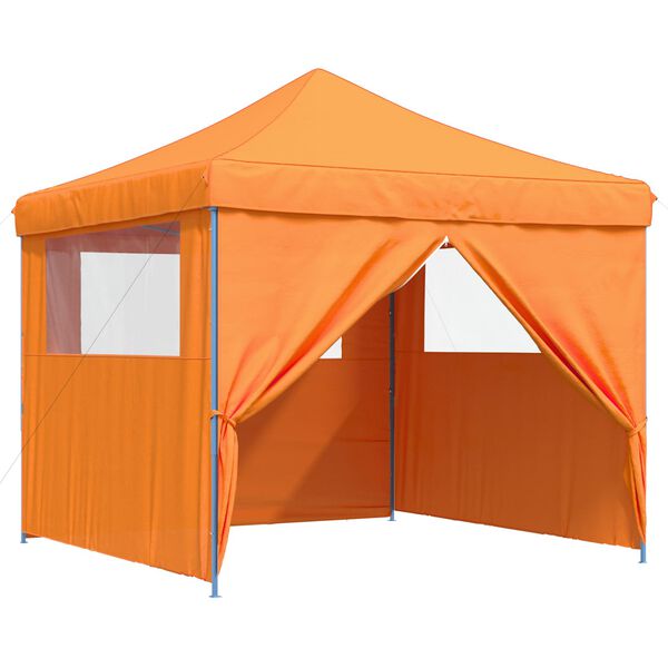 vidaXL Party Tent Folding Orange 292 x 292 x 315 cm Oxford Fabric