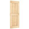 vidaXL Sliding Door NARVIK Natural and Black 80 x 210 cm (213.5 cm)