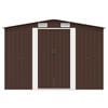 vidaXL Garden Shed 257x298x178 cm Metal Brown