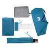 vidaXL Camping Tent Tunnel 2-Person Blue Waterproof