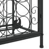 vidaXL Wine Rack for 33 Bottles Black 45x36x100 cm Wrought Iron