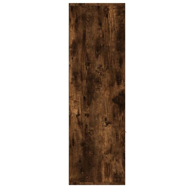 vidaXL Book Cabinet Smoked Oak 98x30x98 cm
