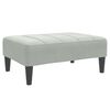 vidaXL Footstool Light Grey 77x55x31 cm Velvet