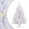 vidaXL Artificial Christmas Tree White 80 x 80 x 150 cm PVC and Metal