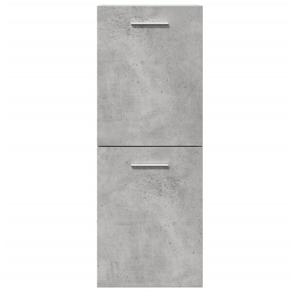 vidaXL Bathroom Hanging Cabinet Concrete Grey 30x30x80 cm Engineered Wood