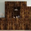 vidaXL Highboard Smoked Oak 70x42,5x185 cm Engineered Wood