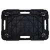 vidaXL Transport Trolley Black 58x38x12 cm PP