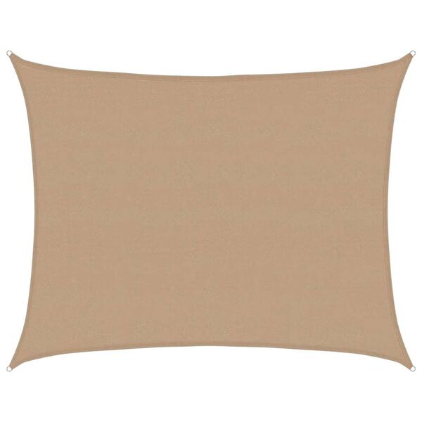 vidaXL Sunshade Sail 160 g/m&sup2; Taupe 6x7 m HDPE
