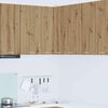 vidaXL Hanging Cabinet Artisan Oak and White 57 x 57 x 80 cm