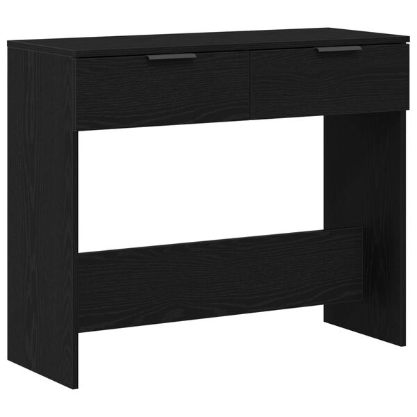 vidaXL Console Table Black oak 90 x 36 x 75 cm Engineered wood