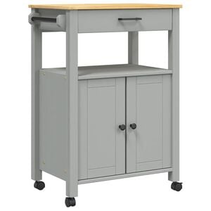 vidaXL Kitchen Trolley "MONZA" 60x40x88,5 cm Solid Wood Pine