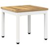 vidaXL Coffee Table White 40 x 40.5 x 36 cm Solid Acacia Wood