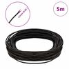 vidaXL Leather Cord Dark Brown &Oslash;1.5 mm x 5 m Leather