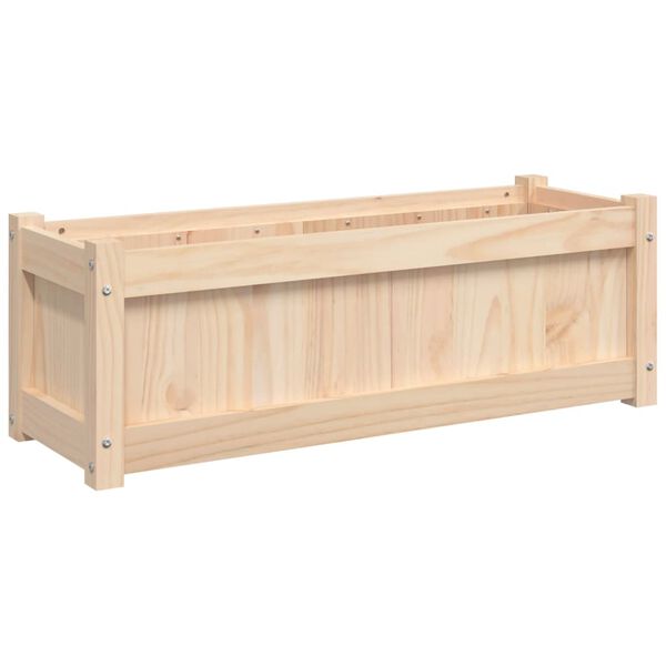 vidaXL Garden Planter 90x31x31 cm Solid Wood Pine