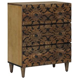 vidaXL Storage Sideboard Brown 60 x 33.5 x 75 cm Solid Mango Wood