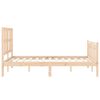 vidaXL Bed Frame without Mattress Double Solid Wood Pine