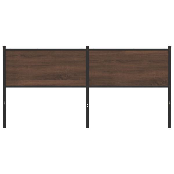 vidaXL Replace Headboard Brown Oak 160 cm Engineered Wood and Steel