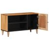 vidaXL TV Cabinet with Door Natural 80 x 31.5 x 46 cm Solid Mango Wood