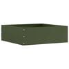 vidaXL Lawn Edging 6 pcs Olive Green 40 x 40 x 13 cm Steel