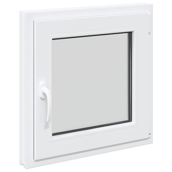 vidaXL Basement Window "RISOR" 50x50 cm Tilt&Turn DIN Right White