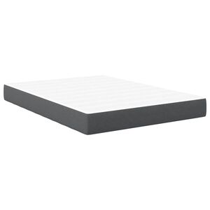 vidaXL Bed Mattress with Mattress Grey 160 x 200 cm Fabric