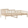 vidaXL Day Bed with Roof without Mattress 90x200 cm Solid Wood
