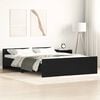 vidaXL Bed Frame without Mattress Black Oak 120x200 cm Engineered Wood